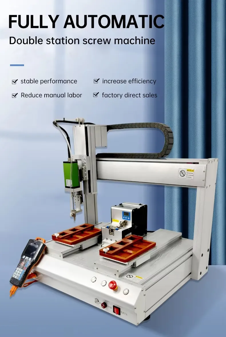 Desktop 3 Axis Automatic Screw Fastening Machine with Double Platform