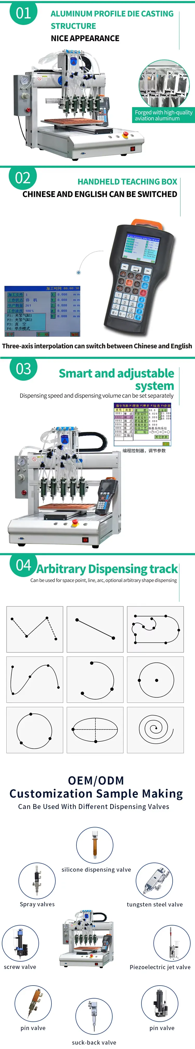 3 Axis Automatic Glue Dispenser Machine