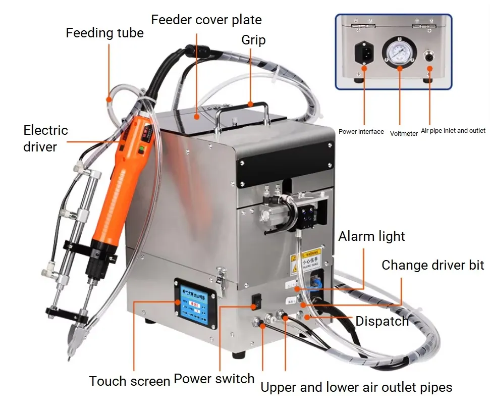 Handheld Automatic Screwing Machine with Screw Feeder